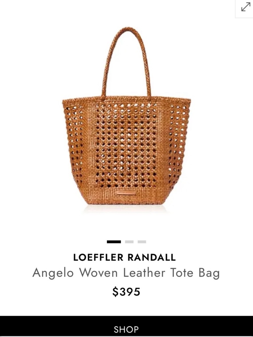 Loeffler Randall Angelo Woven Leather Tote Bag - Picture 7 of 7